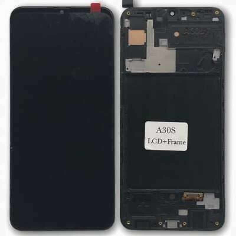 Pantalla Samsung Galaxy A30S A307F OLED Negra Completa CON MARCO