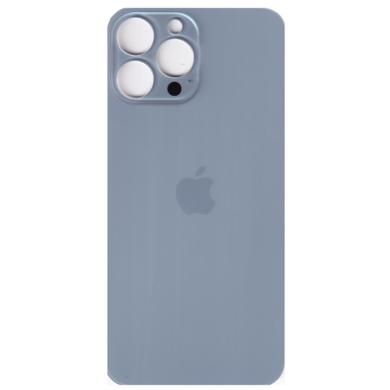 Tapa Trasera Cristal para iPhone 13 Pro Max Azul